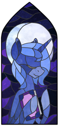 Size: 600x1279 | Tagged: safe, artist:jacktryoshka, princess luna, alicorn, pony, female, horn, mare, simple background, solo