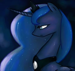 Size: 1454x1379 | Tagged: safe, artist:general-grievous101, princess luna, alicorn, pony, female, horn, mare, portrait, solo