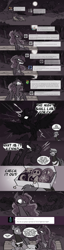 Size: 1024x4008 | Tagged: safe, artist:herny, nightmare moon, princess luna, oc, oc:kevin the nightguard, bat pony, bee, pony, clothes, comic, costume, donut, food, luna-afterdark, nightmare luna, nightmare night, royal guard, tumblr