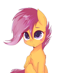 Size: 800x867 | Tagged: safe, artist:kuromozuku, scootaloo, pegasus, female, filly, pixiv, solo, solo female