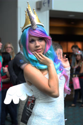 Size: 3112x4667 | Tagged: artist needed, safe, artist:unkcos10, princess celestia, human, convention, cosplay, irl, irl human, photo, san diego comic con, sdcc 2012, solo