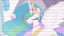 Size: 640x360 | Tagged: safe, artist:mixermike622, princess celestia, princess luna, oc, oc:fluffle puff, alicorn, pony, animated, armor, dead space, drinking, eyes closed, female, lunabuse, mare, orbital pillow cannon, pillow, pillow fight, pillow hat, pomf, tea, youtube link