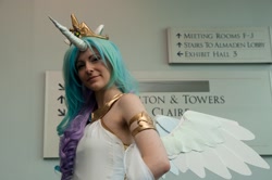 Size: 1920x1275 | Tagged: safe, artist:cosmic-empress, princess celestia, human, cosplay, fanime 2012, fanimecon, irl, irl human, photo, solo