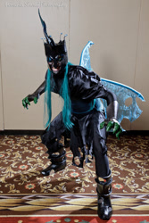 Size: 400x600 | Tagged: safe, artist:oshova750, king metamorphosis, queen chrysalis, human, cosplay, irl, irl human, photo, rule 63, solo