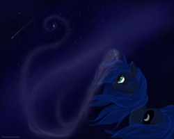 Size: 5000x4000 | Tagged: safe, artist:idontrunntoofast, princess luna, alicorn, pony, female, horn, mare, solo, windswept mane