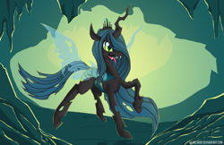 Size: 5100x3300 | Tagged: dead source, safe, artist:helhoof, queen chrysalis, changeling, changeling queen, female, solo