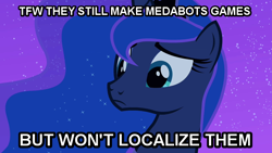 Size: 742x418 | Tagged: safe, princess luna, alicorn, pony, gamer luna, image macro, sad, solo