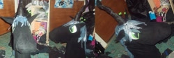 Size: 1024x346 | Tagged: safe, artist:marmite_666, queen chrysalis, changeling, changeling queen, fursuit, helmet, irl, kill me, photo