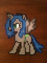 Size: 720x960 | Tagged: safe, artist:brohoofsunited, queen chrysalis, changeling, changeling queen, irl, perler beads, photo, solo, traditional art