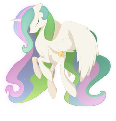 Size: 5257x5455 | Tagged: safe, artist:emkay-mlp, princess celestia, alicorn, pony, absurd resolution, eyes closed, female, mare, simple background, solo, transparent background, vector