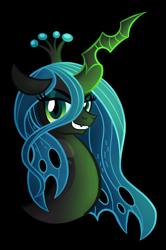 Size: 3452x5202 | Tagged: safe, artist:drawponies, queen chrysalis, changeling, changeling queen, absurd resolution, female, horn, solo