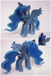 Size: 662x1000 | Tagged: safe, artist:sewyouplushiethings, princess luna, alicorn, pony, custom, female, horn, mare, solo