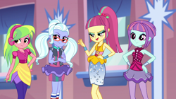 Size: 1280x718 | Tagged: safe, screencap, lemon zest, sour sweet, sugarcoat, sunny flare, dance magic, equestria girls, spoiler:eqg specials