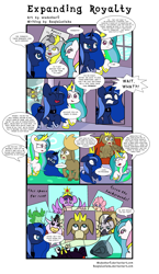 Size: 2250x3870 | Tagged: safe, artist:szafalesiaka, artist:wadusher0, cranky doodle donkey, discord, princess celestia, princess luna, tom, twilight sparkle, twilight sparkle (alicorn), zecora, oc, oc:fluffle puff, alicorn, cow, donkey, frog, pony, zebra, alicornified, comic, everyone is an alicorn, race swap