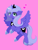 Size: 600x800 | Tagged: safe, artist:yuzuko, princess luna, alicorn, pony, heart, pixiv, s1 luna, simple background, solo