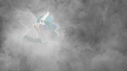 Size: 1920x1080 | Tagged: safe, artist:jamey4, princess celestia, alicorn, pony, crying, sad, wallpaper