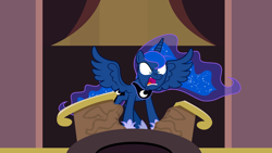 Size: 1024x576 | Tagged: safe, artist:abydos91, princess luna, alicorn, pony, princess twilight sparkle (episode), season 4, angry, solo, upset