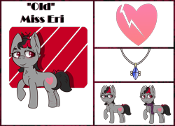 Size: 1800x1300 | Tagged: safe, artist:lazerblues, derpibooru import, oc, oc only, oc:miss eri, pony, clothes, collar, cut, ear piercing, female, glasses, mare, piercing, reference sheet, scarf, solo