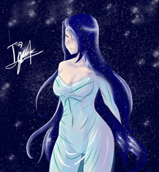 Size: 860x929 | Tagged: safe, artist:igniamatis, princess luna, human, humanized, light skin, see-through, solo