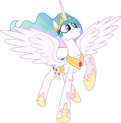 Size: 1565x1592 | Tagged: safe, artist:jeatz-axl, princess celestia, alicorn, pony, princess twilight sparkle (episode), female, mare, no tail, simple background, solo, svg, transparent background, vector