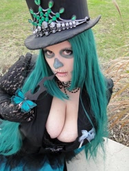 Size: 768x1024 | Tagged: safe, artist:alienpinupgirl, queen chrysalis, human, cosplay, irl, irl human, photo, solo