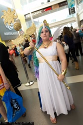 Size: 1365x2048 | Tagged: artist needed, safe, princess celestia, human, convention, cosplay, edmonton expo, edmonton expo 2013, irl, irl human, photo, scepter