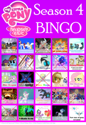 Size: 2800x4095 | Tagged: safe, apple bloom, applejack, cloudy quartz, colter sobchak, derpy hooves, discord, fluttershy, igneous rock pie, jeff letrotski, leon, limestone pie, marble pie, nightmare moon, pinkie pie, prince blueblood, princess cadance, princess celestia, princess luna, queen chrysalis, rainbow dash, rarity, scootaloo, soarin', spike, spitfire, sweetie belle, twilight sparkle, twilight sparkle (alicorn), oc, oc:fausticorn, oc:jade, alicorn, changeling, changeling queen, dragon, earth pony, pegasus, pony, unicorn, castle mane-ia, season 4, antagonist, bingo, elements of harmony, explosion, meme, paradox, pie family, quartzrock, skateboard, sweetie belle's magic brings a great big smile, the big lebowski