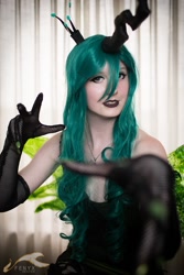 Size: 600x900 | Tagged: safe, artist:tsubasahime, queen chrysalis, human, cosplay, irl, irl human, photo, solo