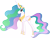 Size: 6000x4597 | Tagged: safe, artist:stabzor, princess celestia, alicorn, pony, absurd resolution, female, mare, simple background, solo, transparent background, vector