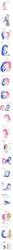 Size: 582x11010 | Tagged: safe, artist:asdf314159265, pinkie pie, princess luna, rainbow dash, human, bandaid, breast grab, breasts, comic, drool, drool string, female, grope, humanized, imminent death, implied death, korean, lesbian, light skin, lunapie, ot3, pinkiedash, royal guard, shipping, soap opera, translation