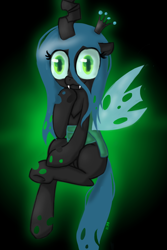 Size: 2200x3300 | Tagged: safe, artist:8-blit-poni, queen chrysalis, changeling, changeling queen, female, solo