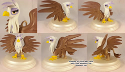 Size: 1600x925 | Tagged: safe, artist:aachi-chan, derpibooru import, gilda, griffon, figurine, sculpture