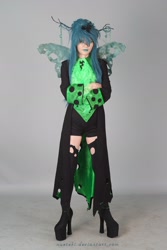 Size: 1280x1920 | Tagged: safe, artist:nueteki, queen chrysalis, human, cosplay, high heels, irl, irl human, photo, shoes, solo