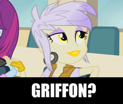 Size: 1216x1024 | Tagged: safe, derpibooru import, edit, edited screencap, screencap, cherry crash, gilda, mystery mint, griffon, equestria girls, rainbow rocks, /mlp/, background human