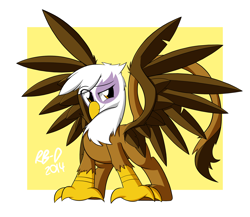 Size: 2300x2000 | Tagged: safe, artist:rb-d, derpibooru import, gilda, griffon, solo, spread wings