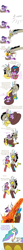 Size: 497x5350 | Tagged: safe, artist:mickeymonster, discord, princess celestia, twilight sparkle, alicorn, pony, beauty and the beast, comic, meteor, pow, reference