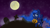 Size: 1366x768 | Tagged: safe, princess luna, alicorn, pony, female, horn, mare, mouth hold, nightmare night, solo