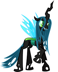 Size: 1220x1536 | Tagged: safe, artist:tellabart, queen chrysalis, changeling, changeling queen, female, solo