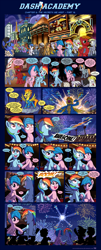 Size: 1248x3082 | Tagged: safe, artist:sorcerushorserus, derpibooru import, brolly, derpy hooves, dumbbell, firefly, fleetfoot, gilda, hoops, misty fly, quarterback, rainbow dash, score, soarin', spitfire, surprise, whitewash, oc, griffon, pegasus, pony, comic:dash academy, g1, argie ribbs, baby ribbs, comic, dashfly, female, g1 to g4, generation leap, lesbian, male, mare, shipping, stallion, wonderbolts