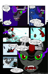 Size: 792x1224 | Tagged: safe, artist:donzatch, king sombra, princess luna, alicorn, pony, unicorn, comic:tale of twilight, comic, snow