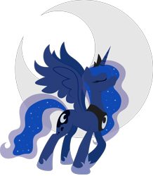 Size: 3200x3675 | Tagged: safe, artist:stainless33, princess luna, alicorn, pony, female, horn, mare, simple background, solo, transparent background