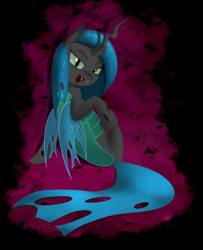 Size: 1990x2448 | Tagged: safe, artist:andergrin, queen chrysalis, changeling, changeling queen, female, solo