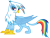 Size: 1459x1104 | Tagged: safe, artist:punzil504, derpibooru import, gilda, rainbow dash, griffon, griffonized, rainbow griffon, recolor, simple background, solo, species swap, transparent background, vector