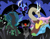 Size: 1008x792 | Tagged: safe, artist:jadedjynx, discord, king sombra, nightmare moon, queen chrysalis, changeling, changeling queen, pony, unicorn, antagonist, paper