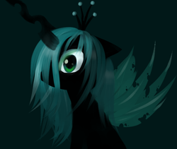 Size: 868x732 | Tagged: safe, artist:soloporage, queen chrysalis, changeling, changeling queen, female, solo