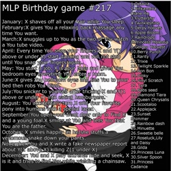 Size: 2000x2000 | Tagged: safe, applejack, derpy hooves, dinky hooves, fluttershy, pinkie pie, queen chrysalis, rainbow dash, rarity, sweetie belle, trixie, twilight sparkle, human, birthday game, exploitable meme, humanized, pinkamena diane pie