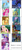 Size: 500x1116 | Tagged: safe, applejack, discord, fluttershy, king sombra, nightmare moon, pinkie pie, queen chrysalis, rainbow dash, rarity, sunset shimmer, twilight sparkle, twilight sparkle (alicorn), alicorn, changeling, changeling queen, earth pony, pegasus, pony, unicorn, comparison, female, mane six, mare, prediction