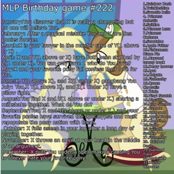 Size: 2000x2000 | Tagged: safe, applejack, derpy hooves, dinky hooves, fluttershy, hayseed turnip truck, king sombra, pinkie pie, queen chrysalis, rainbow dash, rarity, sweetie belle, trixie, twilight sparkle, pegasus, pony, birthday game, exploitable meme, female, mare, pinkamena diane pie