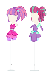 Size: 2113x3286 | Tagged: safe, artist:berrypunchrules, sour sweet, sunny flare, equestria girls, legend of everfree, outfit, simple background, transparent background