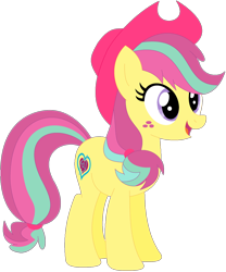 Size: 1024x1231 | Tagged: safe, artist:ra1nb0wk1tty, derpibooru import, applejack, sour sweet, earth pony, pony, female, mare, recolor, simple background, solo, transparent background